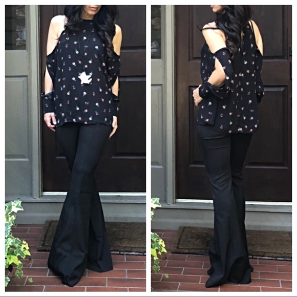 ✨LAST ONE ✨Black gorgeous wide leg bell pants - Picture 6 of 7